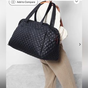 Mz Wallace black large travel Jim bag. Comes with 1 large pouch & crossbody stra